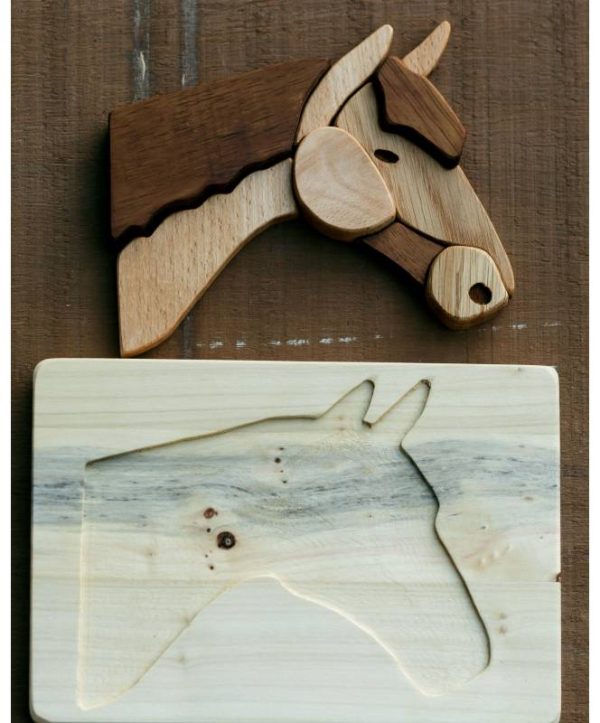 Puzzle incastri Wood Art Cavallo Cocoletes