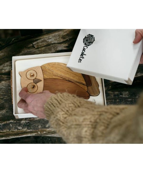 Puzzle incastri Wood Art Gufo Cocoletes