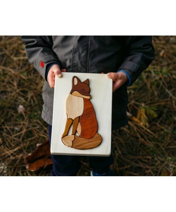 Puzzle incastri Wood Art Volpe Cocoletes