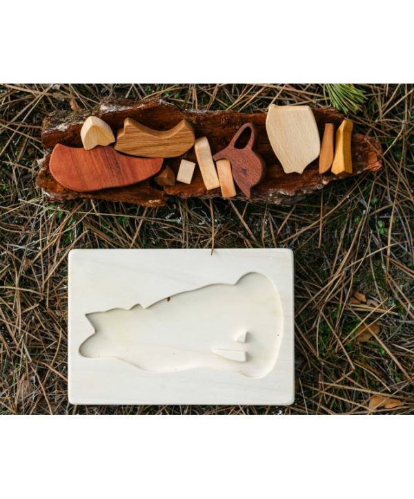 Puzzle incastri Wood Art Volpe Cocoletes