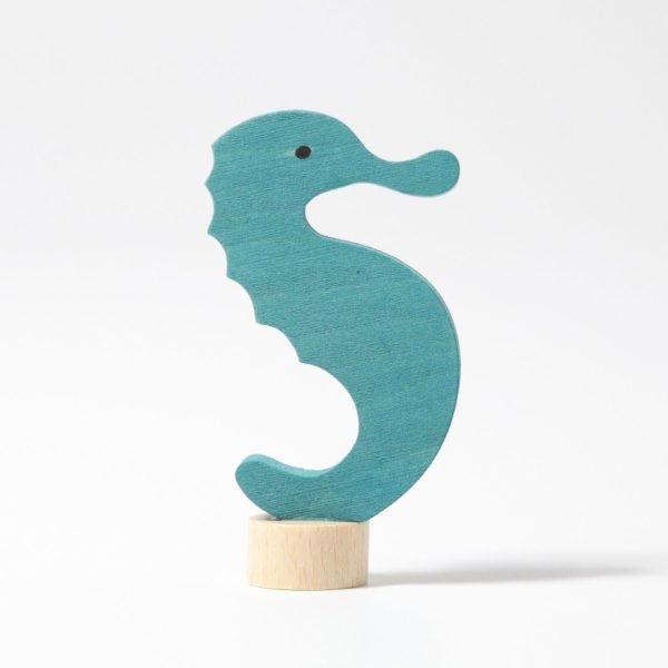 Figura decorativa legno cavalluccio marino Grimm's
