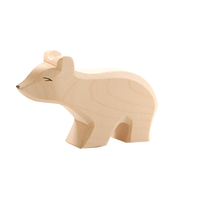 Figura legno Orso polare piccolo curioso - Ostheimer