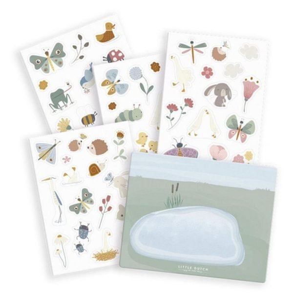 Set stickers per finestre riposizionabili Flowers & Butterflies Little Dutch