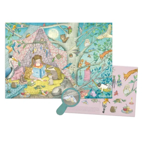 Puzzle cerca e trova La casa segreta 100 pezzi Les Rosalies Moulin Roty