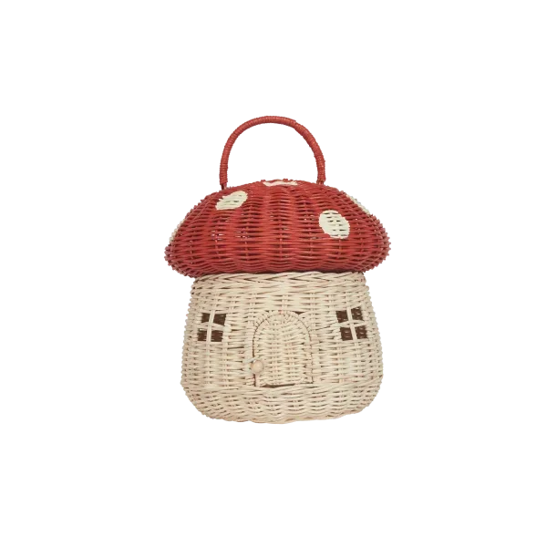 Cestino mushroom basket red OlliElla