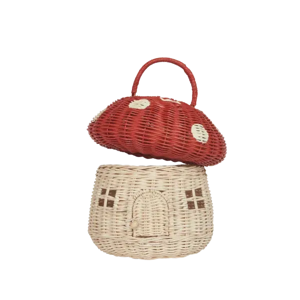 Cestino mushroom basket red OlliElla
