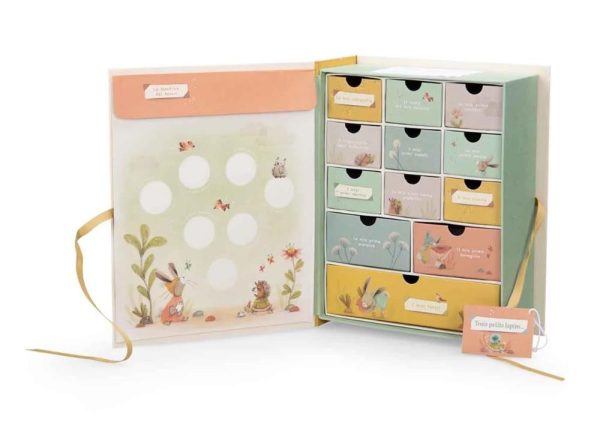 Cofanetto nascita Trois petits lapins Moulin Roty