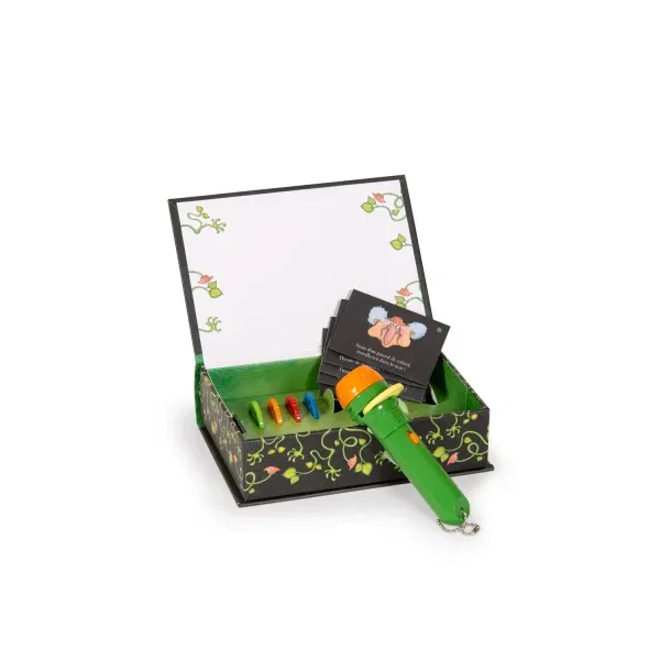 Libro cofanetto lampada proietta storie Cornabicorna Moulin Roty