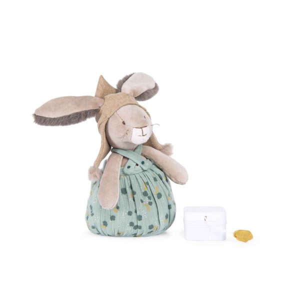Pupazzo carillon musicale Coniglio Trois petits lapins Moulin Roty