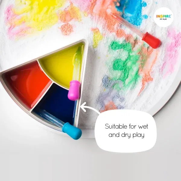 Set 3 inserti vassoio PlayTry silicone rosa INSPIRE my play