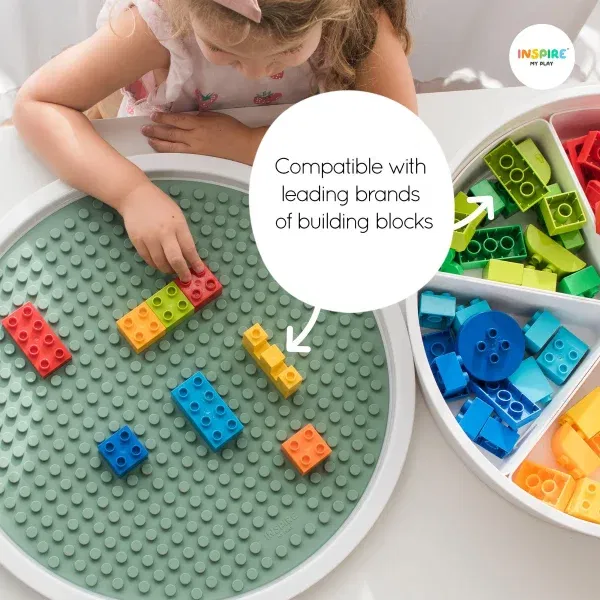 Tappeto reversibile 2in1 costruzioni VERDE INSPIRE my play