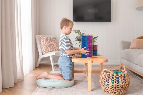 Connetix tiles costruzioni magnetiche 18 Pezzi Rainbow Rectangle Pack