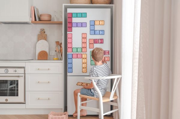 Connetix tiles costruzioni magnetiche 24 Pezzi Pastel Rectangle Pack