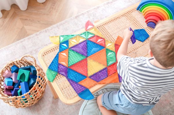 Connetix tiles costruzioni magnetiche 36 Pezzi Rainbow Shape Expansion