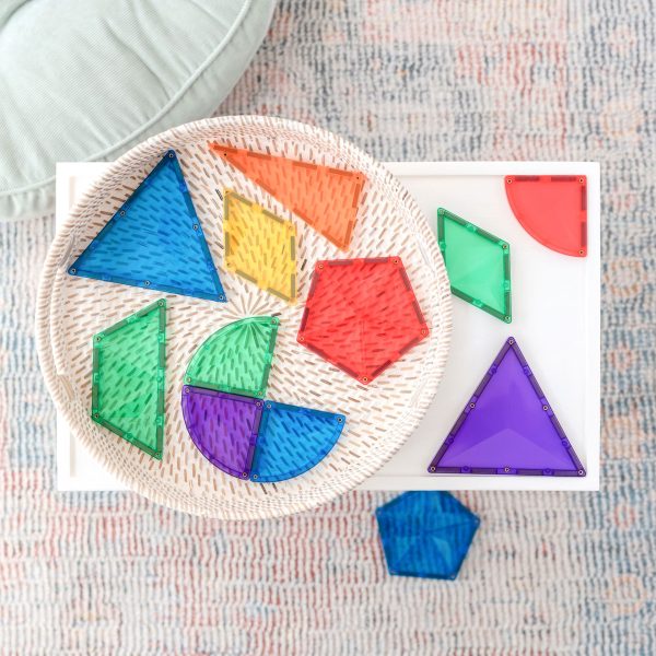 Connetix tiles costruzioni magnetiche 36 Pezzi Rainbow Shape Expansion