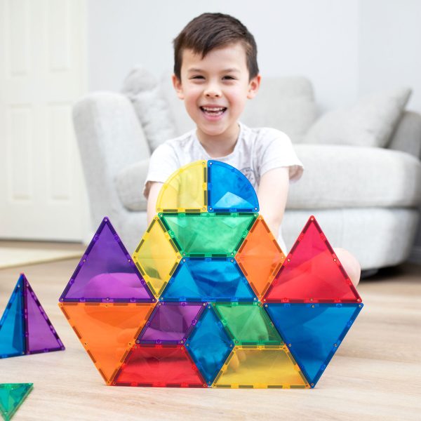 Connetix tiles costruzioni magnetiche 36 Pezzi Rainbow Shape Expansion