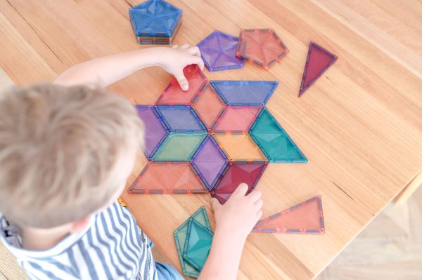 Connetix tiles costruzioni magnetiche 48 Pezzi Pastel Shape Expansion