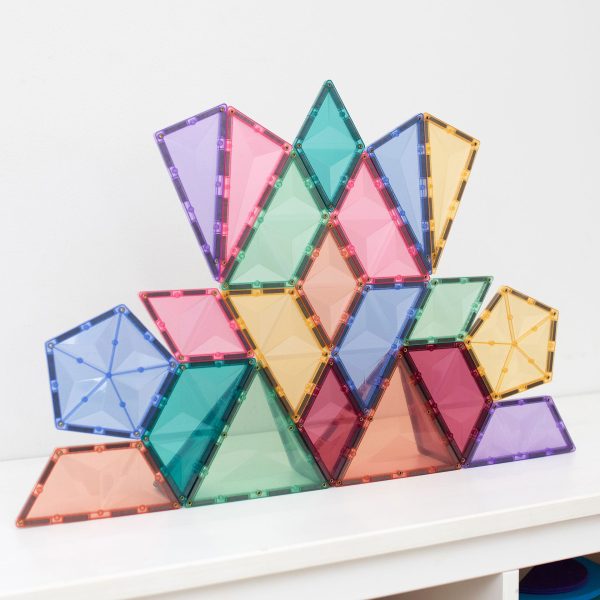 Connetix tiles costruzioni magnetiche 48 Pezzi Pastel Shape Expansion
