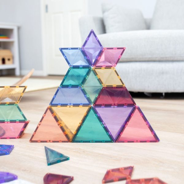 Connetix tiles costruzioni magnetiche 48 Pezzi Pastel Shape Expansion