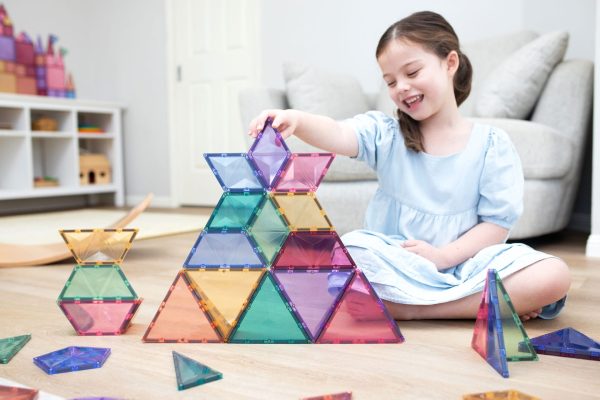 Connetix tiles costruzioni magnetiche 48 Pezzi Pastel Shape Expansion