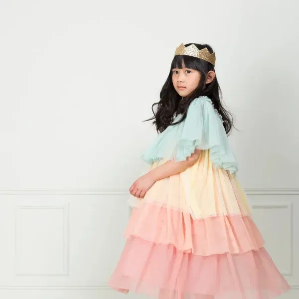 Abito tulle principessa Arcobaleno 5-6 anni MeriMeri