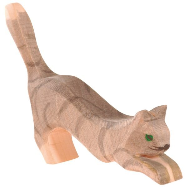 Figura legno gatto che salta - Ostheimer