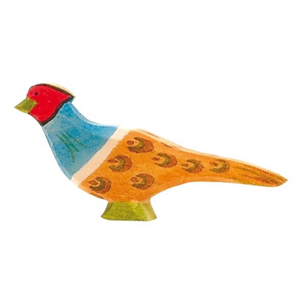 Figura legno uccello fagiano - Ostheimer