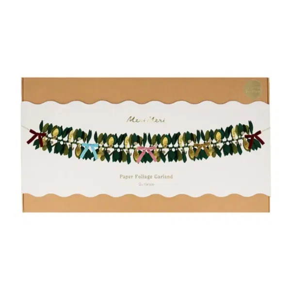 Ghirlanda di foglie decorazione Natale MeriMeri