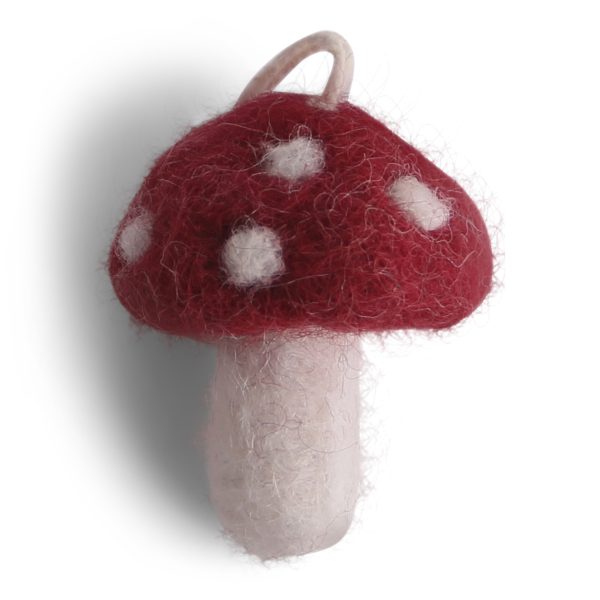 Pendenti in feltro set 5 funghi rossi Natale GRY & SIF
