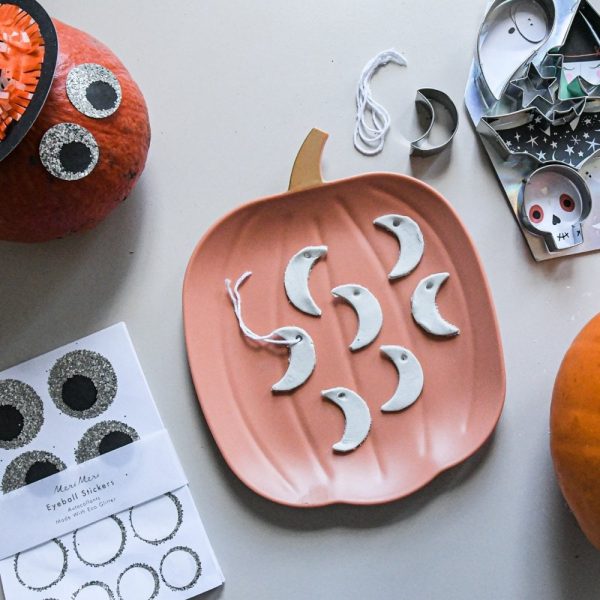Piatto zucca Halloween bambù MeriMeri