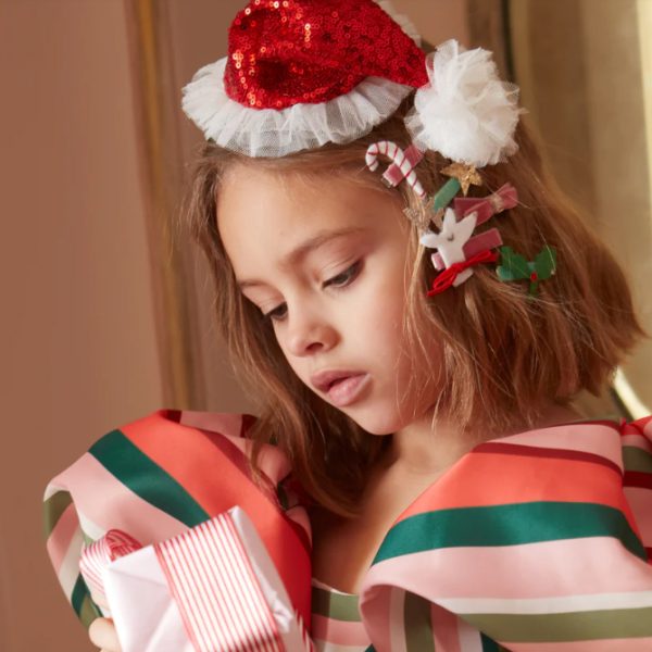 Set 8 mollette per capelli Natale MeriMeri