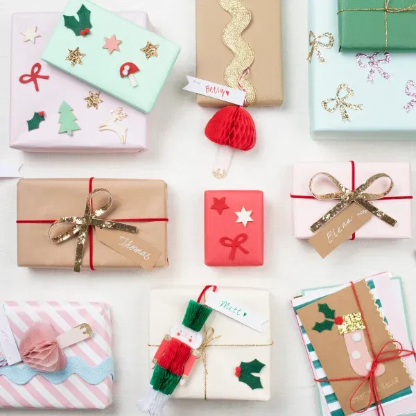 Set creativo 8 cartoline di Natale MeriMeri