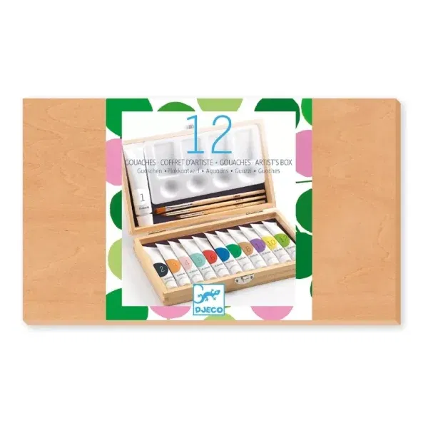 Cofanetto 12 colori tempera Djeco