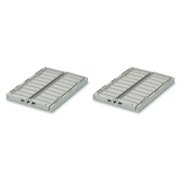 Set 2 contenitori giochi impilabili S Dove blue LIEWOOD