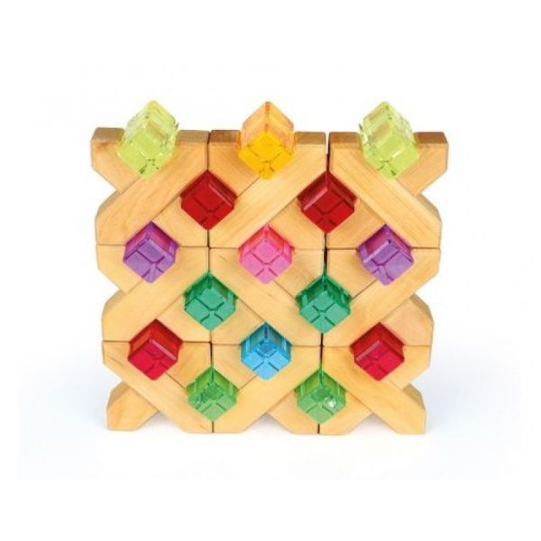 Set costruzioni 24 blocchi acrilici Bauspiel