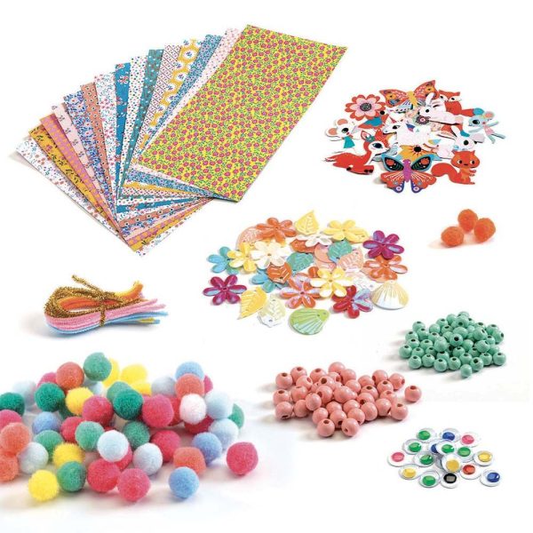 Set creativo scovolini e pompons Djeco