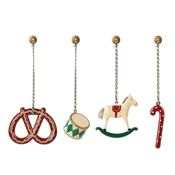 Set ornamenti in metallo Peter's Christmas Maileg