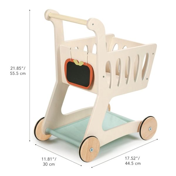 Carrello della spesa bianco Tender Leaf