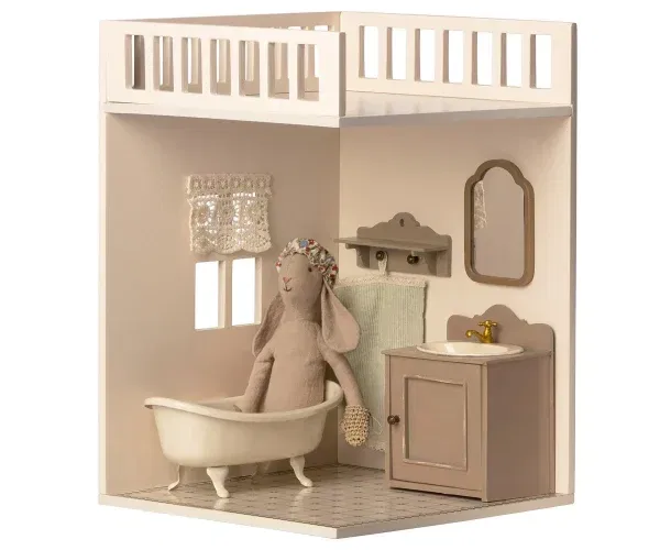 Miniatura bagno ampliamento casa delle bambole Maileg