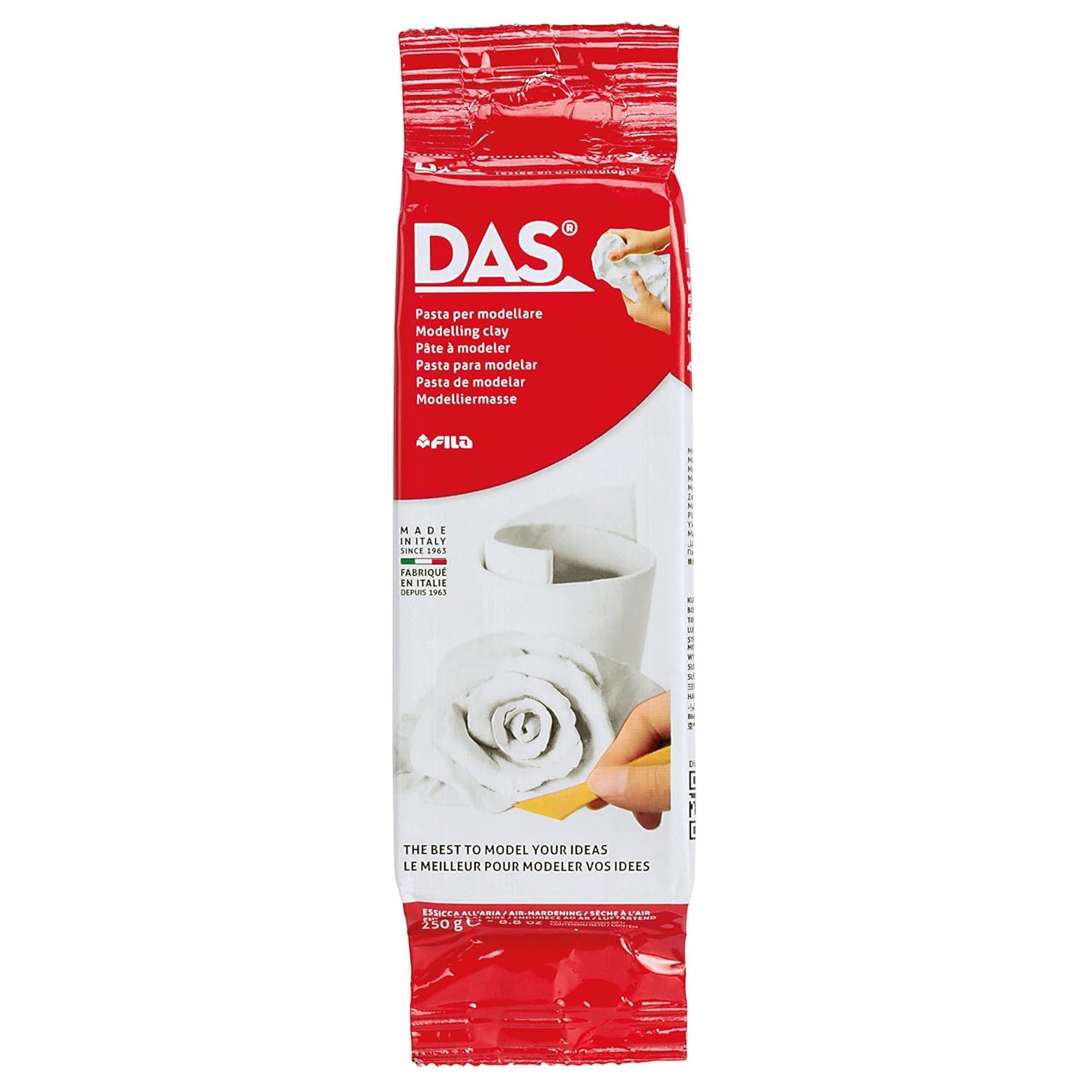 Pasta modellabile DAS 250gr bianco