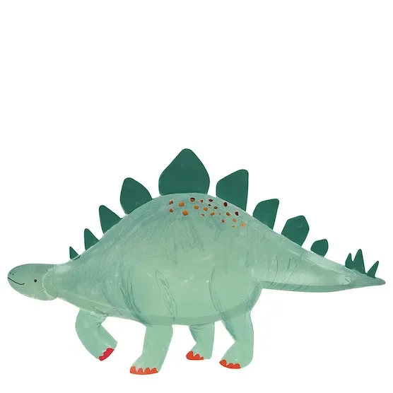 Set 8 Piatti sagomati Stegosauro MeriMeri