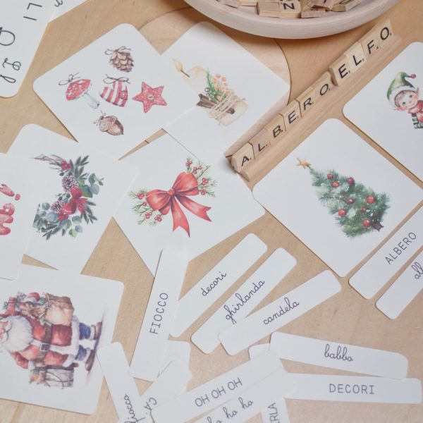 ABC Alfabeto di Natale Baboo carte mute e cartellini