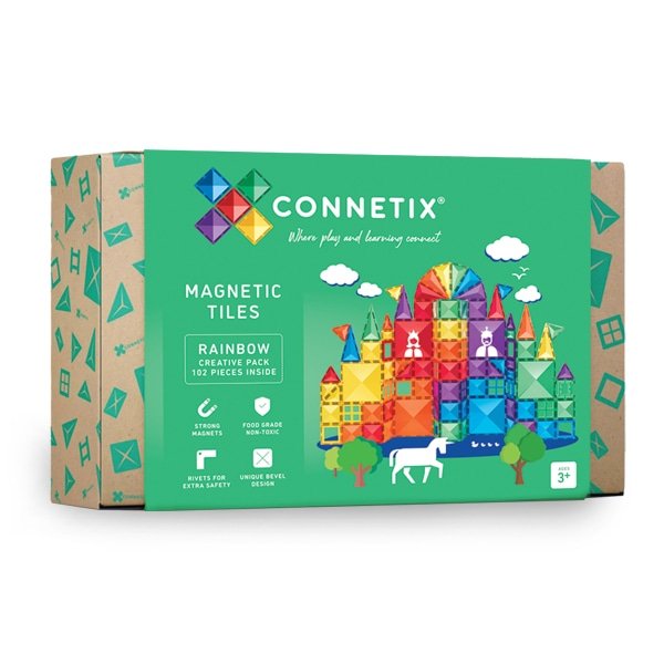 Connetix tiles costruzioni magnetiche 102 Pezzi Creative Pack