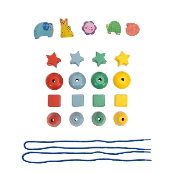 Gioco combinazioni 21 perle da infilare Moulin Roty