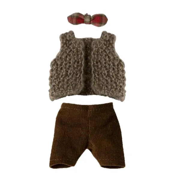 Set abiti gilet e pantaloni papà topo Maileg