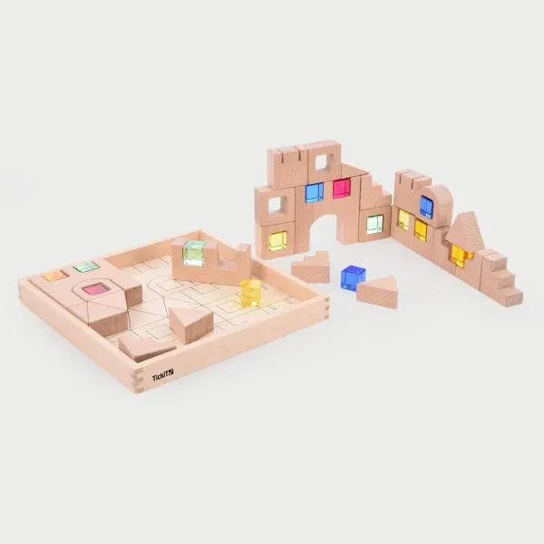 Set costruzioni con cubi acrilici Tickit
