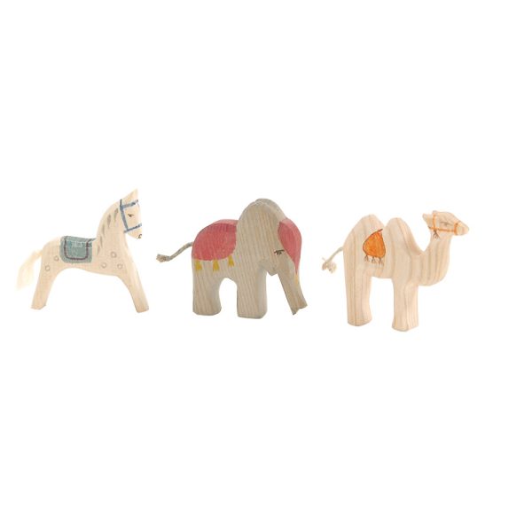 Set mini Figure legno cavalcature - Ostheimer