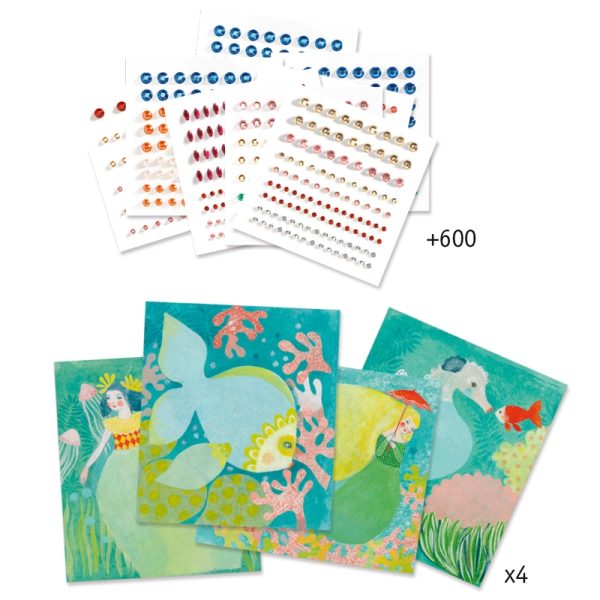 Set artistico gemme Mosaico Watery waves Djeco