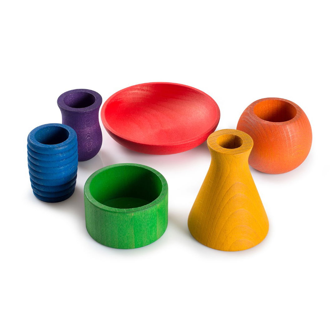 Set ciotoline arcobaleno POTS Grapat - Babookidsdesign