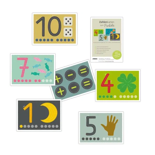 Set cartoline A5 da punzonare Numeri 1-10